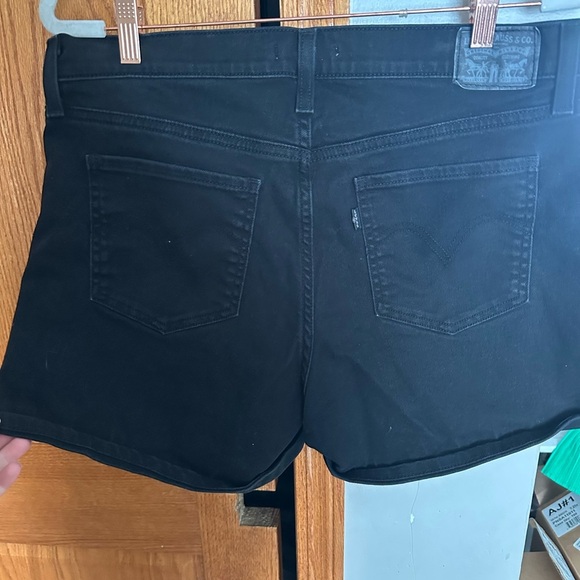 Levi's Black Jean Shorts - Picture 2 of 3